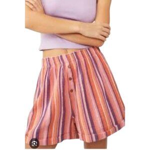 Intimately FREE PEOPLE Striped High Waist Women's Shorts 100% COTTON Size S/M